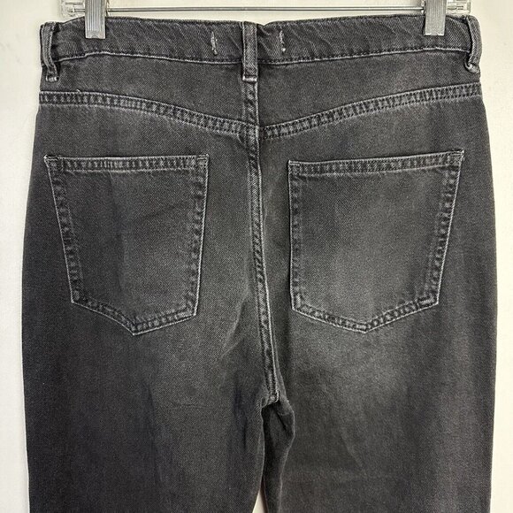 Free People We the Free Button Fly Flare Jeans Womens Size 28 (28x30) Black - Picture 5 of 11